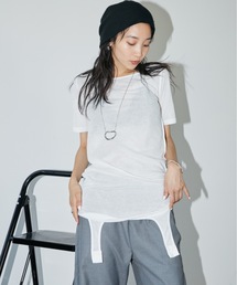 DRWCYS | 2WAYシアーガータートップス(Tシャツ/カットソー)