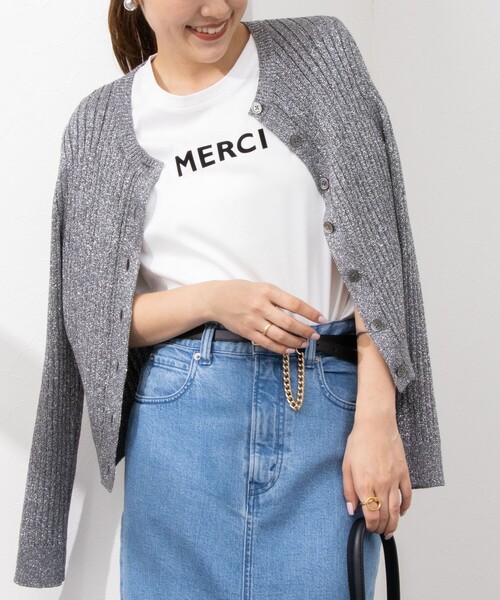 NOLLEY’S Sophi(ノーリーズソフィ)の「アルビニスタスムースフロッキーロゴT(Tシャツ/カットソー・レディース・ホワイト系その他4/チャコールグレー/ホワイト・38)」の16枚目の写真