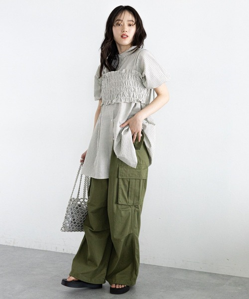 RAGEBLUE（レイジブルー）の「3WAY/ビスチェセットシャツチュニック（シャツ/ブラウス・レディース・ホワイト/ブルー系/ブラック/その他8・FREE）」の12枚目の写真