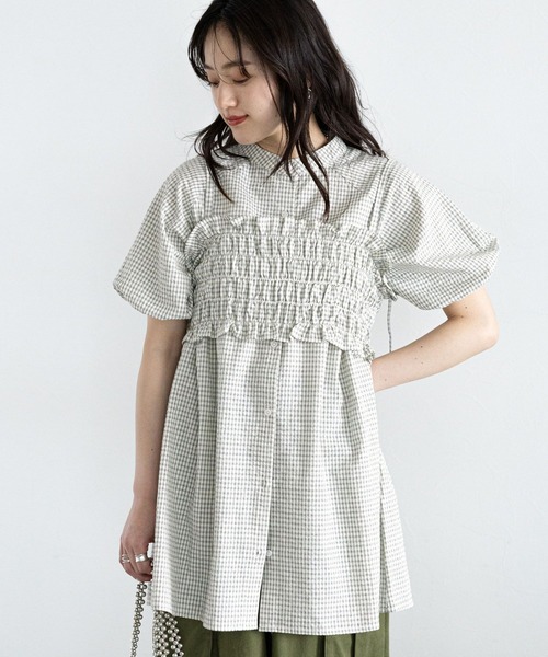 RAGEBLUE（レイジブルー）の「3WAY/ビスチェセットシャツチュニック（シャツ/ブラウス・レディース・ホワイト/ブルー系/ブラック/その他8・FREE）」の11枚目の写真