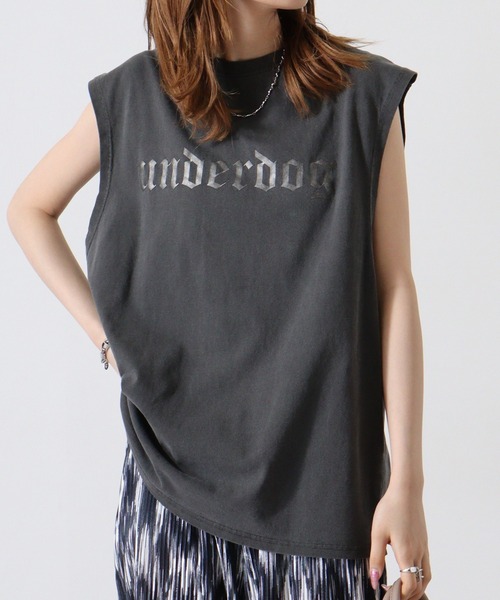 FUNALIVE（ファンアライブ）の「天竺 ﾋﾟｸﾞﾒﾝﾄ ﾌﾟﾘﾝﾄﾉｰｽﾘｰﾌﾞ（タンクトップ・メンズ・ブラック系2/ブラック系1/ブラウン系3/ブラウン系2/ブラウン系1/ブラック系3・XL/L/M）」の3枚目の写真