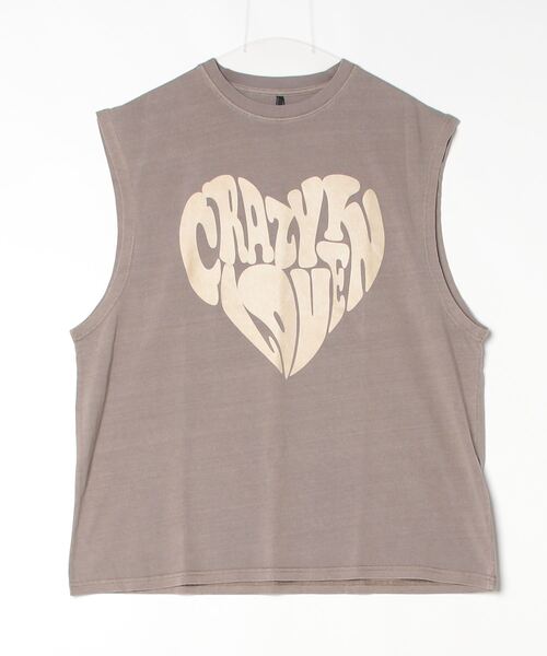 FUNALIVE（ファンアライブ）の「天竺 ﾋﾟｸﾞﾒﾝﾄ ﾌﾟﾘﾝﾄﾉｰｽﾘｰﾌﾞ（タンクトップ・メンズ・ブラック系2/ブラック系1/ブラウン系3/ブラウン系2/ブラウン系1/ブラック系3・XL/L/M）」の12枚目の写真