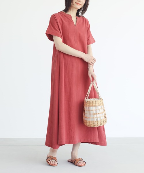 n'OrLABEL（ノアールレーベル）の「『スキッパーデザインフレアワンピース』（ワンピース・レディース・ブラック/ブルー/ダークオレンジ・1/2）」の3枚目の写真