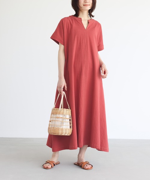 n'OrLABEL（ノアールレーベル）の「『スキッパーデザインフレアワンピース』（ワンピース・レディース・ブラック/ブルー/ダークオレンジ・1/2）」の15枚目の写真