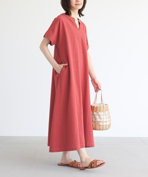 n'OrLABEL（ノアールレーベル）の「『スキッパーデザインフレアワンピース』（ワンピース・レディース・ブラック/ブルー/ダークオレンジ・1/2）」の14枚目の写真