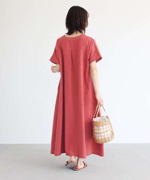 n'OrLABEL（ノアールレーベル）の「『スキッパーデザインフレアワンピース』（ワンピース・レディース・ブラック/ブルー/ダークオレンジ・1/2）」の13枚目の写真