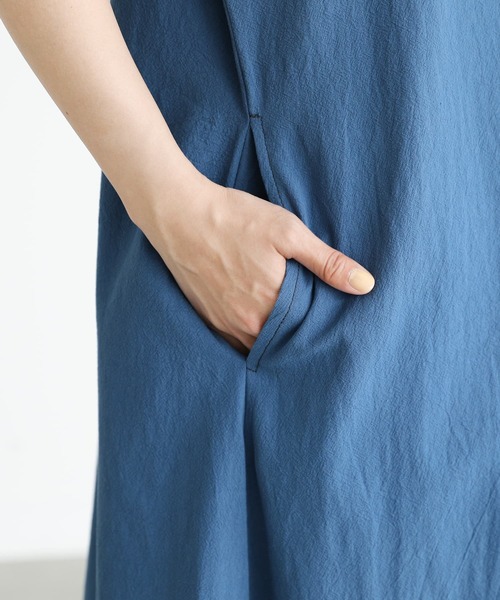 n'OrLABEL（ノアールレーベル）の「『スキッパーデザインフレアワンピース』（ワンピース・レディース・ブラック/ブルー/ダークオレンジ・1/2）」の21枚目の写真