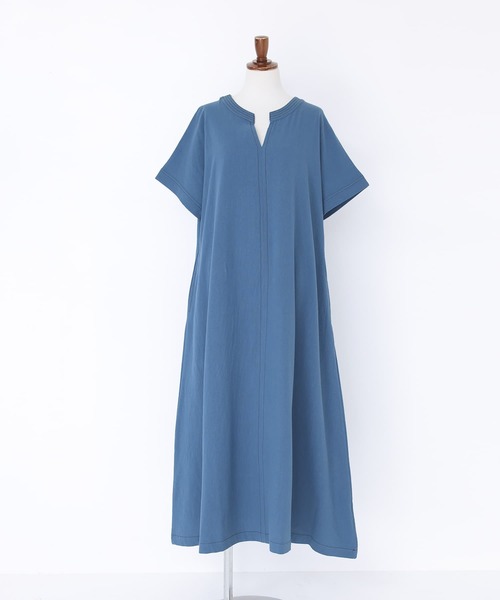 n'OrLABEL（ノアールレーベル）の「『スキッパーデザインフレアワンピース』（ワンピース・レディース・ブラック/ブルー/ダークオレンジ・1/2）」の11枚目の写真