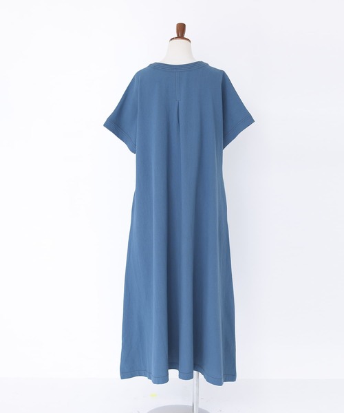 n'OrLABEL（ノアールレーベル）の「『スキッパーデザインフレアワンピース』（ワンピース・レディース・ブラック/ブルー/ダークオレンジ・1/2）」の9枚目の写真