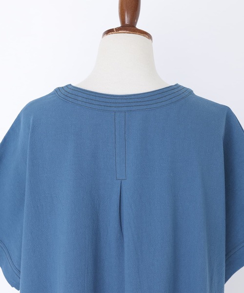 n'OrLABEL（ノアールレーベル）の「『スキッパーデザインフレアワンピース』（ワンピース・レディース・ブラック/ブルー/ダークオレンジ・1/2）」の7枚目の写真