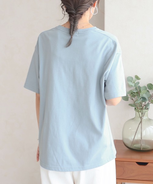 Social GIRL(ソーシャルガール)の「grandeur筆記体ロゴ半袖Tシャツ コットン100%(Tシャツ/カットソー・レディース・ブルー/ブラック/ホワイト・L/M)」の11枚目の写真