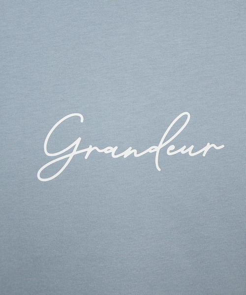 Social GIRL(ソーシャルガール)の「grandeur筆記体ロゴ半袖Tシャツ コットン100%(Tシャツ/カットソー・レディース・ブルー/ブラック/ホワイト・L/M)」の14枚目の写真