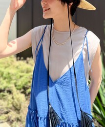 NOLLEY’S | タックノースリーブプルオーバーカットソー(Tシャツ/カットソー)