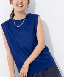 NOLLEY’S | タックノースリーブプルオーバーカットソー(Tシャツ/カットソー)