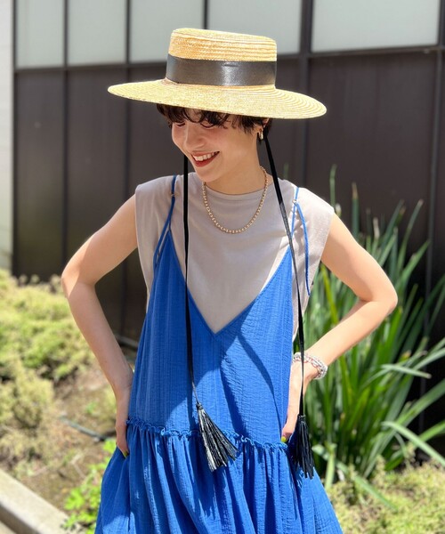 NOLLEY’S（ノーリーズ）の「タックノースリーブプルオーバーカットソー（Tシャツ/カットソー・レディース・ホワイト/ピンク/ブルー/ベージュ/ブラック・38/36）」の21枚目の写真