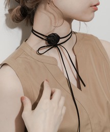 SMELLY | サテンローズコードチョーカー(チョーカー)