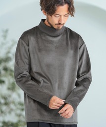 Magine | mlt4785-Back Brushed Corduroy Mockneck Pullover モックネックプルオーバー(Tシャツ/カットソー)
