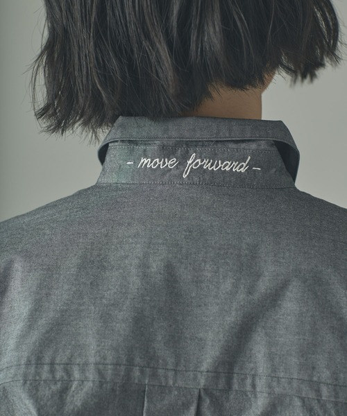 Curensology(カレンソロジー)の「Curensology(カレンソロジー)/<&RC>イングレインビッグシャツ(シャツ/ブラウス・レディース・ブルー系その他5/ブルー系その他/ピンク系その他5/サックスブルー系5/グレー/ブルー・FREE)」の15枚目の写真