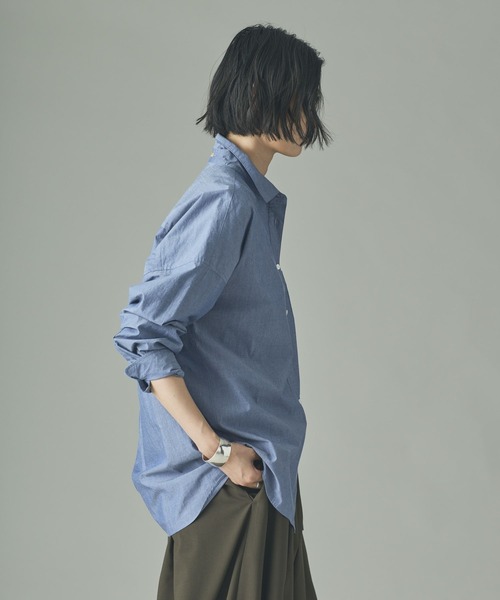 Curensology(カレンソロジー)＜&RC＞ビッグシャツ(サックスブルー) Curensology（カレンソロジー）の「Curensology(カレンソロジー