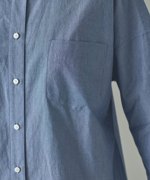 Curensology(カレンソロジー)＜&RC＞ビッグシャツ(サックスブルー) Curensology(カレンソロジー)/＜&RC＞ビッグシャツ（シャツ