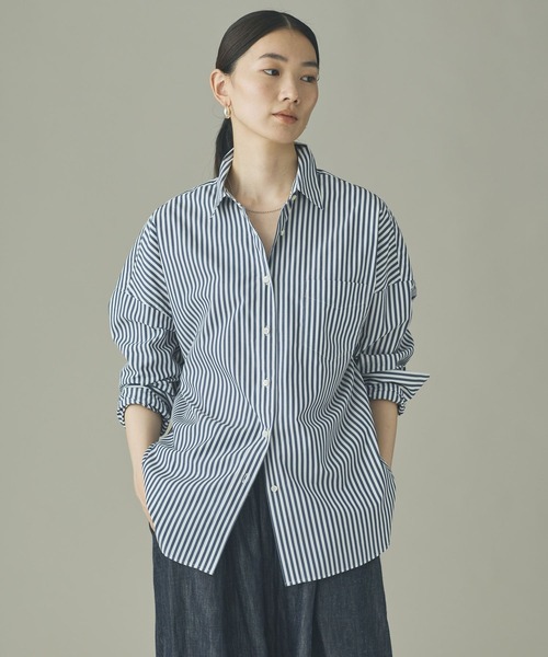 Curensology(カレンソロジー)の「Curensology(カレンソロジー)/<&RC>ビッグシャツ(シャツ/ブラウス・レディース・ブルー系その他5/ブルー系その他/ピンク系その他5/サックスブルー系5/グレー/ブルー/サックスブルー系/ホワイト/ネイビー・FREE)」の20枚目の写真