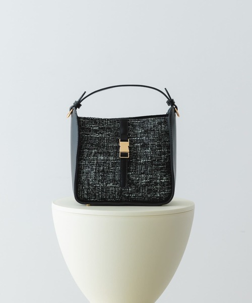 RODE SKO(ロデスコ)の「ツイードショルダーバッグ(ショルダーバッグ・レディース・レッド/ブラック・ONE)」の1枚目の写真