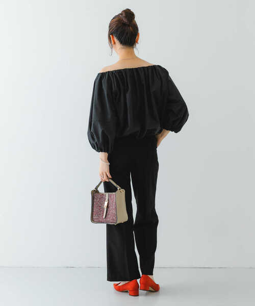 RODE SKO(ロデスコ)の「ツイードショルダーバッグ(ショルダーバッグ・レディース・レッド/ブラック・ONE)」の9枚目の写真