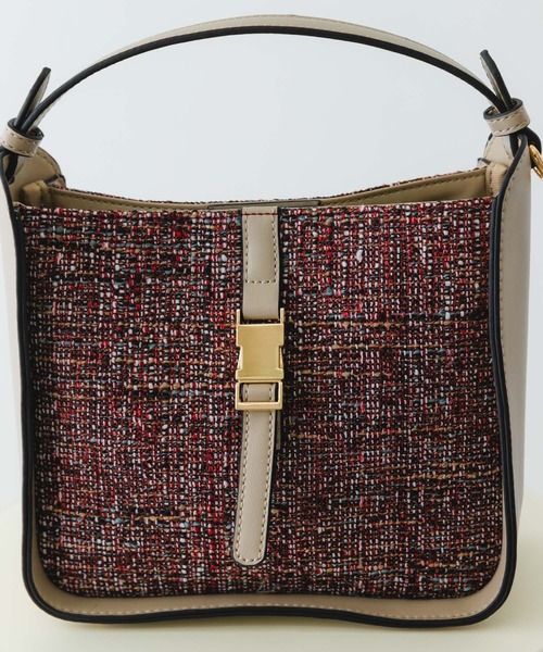 RODE SKO(ロデスコ)の「ツイードショルダーバッグ(ショルダーバッグ・レディース・レッド/ブラック・ONE)」の10枚目の写真