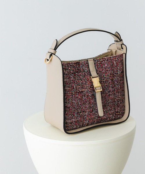 RODE SKO(ロデスコ)の「ツイードショルダーバッグ(ショルダーバッグ・レディース・レッド/ブラック・ONE)」の11枚目の写真