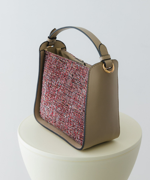 RODE SKO(ロデスコ)の「ツイードショルダーバッグ(ショルダーバッグ・レディース・レッド/ブラック・ONE)」の13枚目の写真