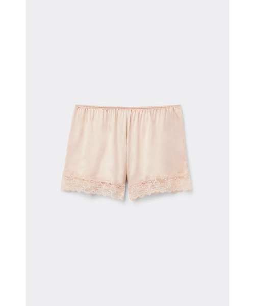 セール】シルク＆レース ショートパンツ（ルームウェア/パジャマ