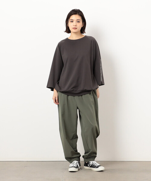 Purple&Yellow(パープルアンドイエロー)の「メッセージプリント6分袖プルオーバー(Tシャツ/カットソー・メンズ・チャコール/パープル/ホワイト・SMALL/MEDIUM/LARGE)」の13枚目の写真