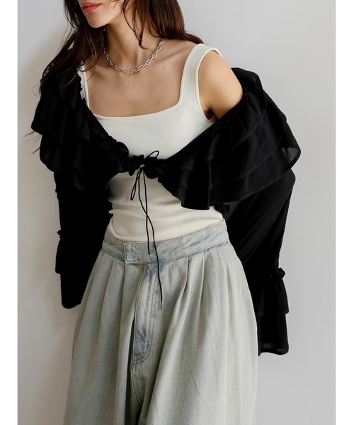 Katrin TOKYO（カトリーントーキョー）の「cup-in square summer knit（ニット/セーター・レディース・アイボリー/ベビーピンク・FREE/XS）」の18枚目の写真