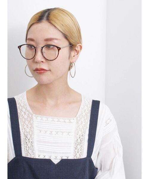 Samansa Mos2 blue(サマンサモスモスブルー)の「【Made in India】レースピンタックブラウス(シャツ/ブラウス・レディース・パープル/チャコールグレー/オフホワイト・F)」の22枚目の写真