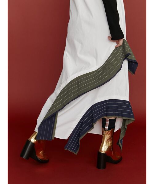 UN3D.（アンスリード）の「LAYER PARTS SHIRT CAMI-OP / レイヤーパーツシャツキャミワンピース（シャツワンピース・レディース・ブラック/ホワイト/その他1・36/38）」の17枚目の写真