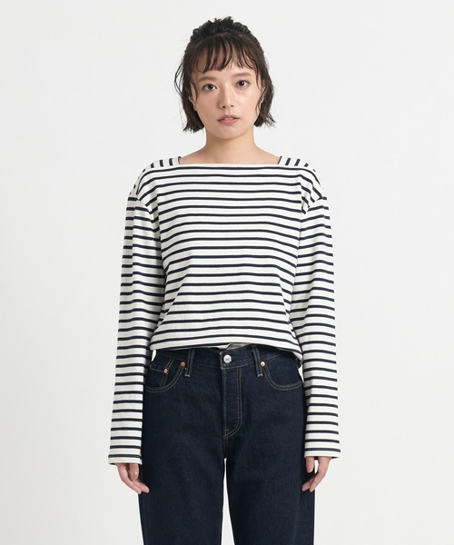Levi's（リーバイス）の「Levi's/リーバイス MARIE’S CLOSET BAY SAILOR 長袖Tシャツ ネイビー OPEN WATER（Tシャツ/カットソー・レディース・ブルー・M/S/XS）」の12枚目の写真
