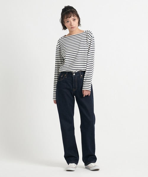 Levi's（リーバイス）の「Levi's/リーバイス MARIE’S CLOSET BAY SAILOR 長袖Tシャツ ネイビー OPEN WATER（Tシャツ/カットソー・レディース・ブルー・M/S/XS）」の15枚目の写真