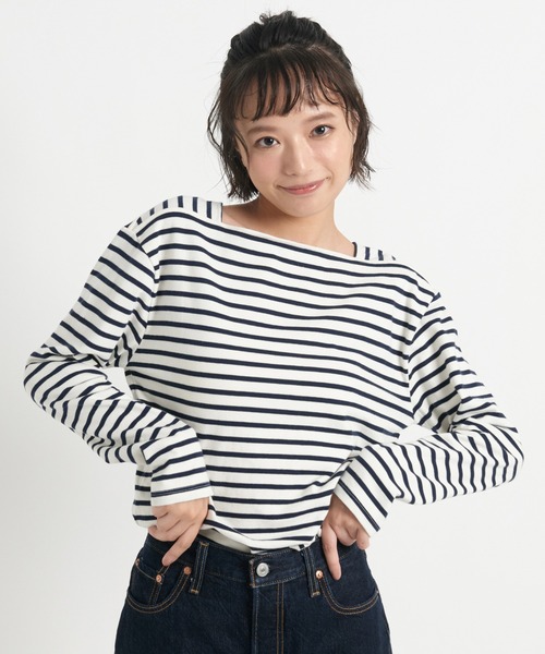 Levi's（リーバイス）の「Levi's/リーバイス MARIE’S CLOSET BAY SAILOR 長袖Tシャツ ネイビー OPEN WATER（Tシャツ/カットソー・レディース・ブルー・M/S/XS）」の11枚目の写真
