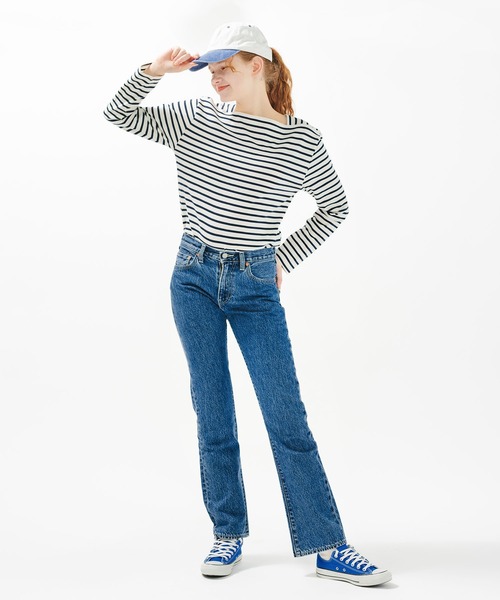 Levi's（リーバイス）の「Levi's/リーバイス MARIE’S CLOSET BAY SAILOR 長袖Tシャツ ネイビー OPEN WATER（Tシャツ/カットソー・レディース・ブルー・M/S/XS）」の18枚目の写真