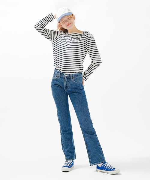 Levi's（リーバイス）の「Levi's/リーバイス MARIE’S CLOSET BAY SAILOR 長袖Tシャツ ネイビー OPEN WATER（Tシャツ/カットソー・レディース・ブルー・M/S/XS）」の17枚目の写真