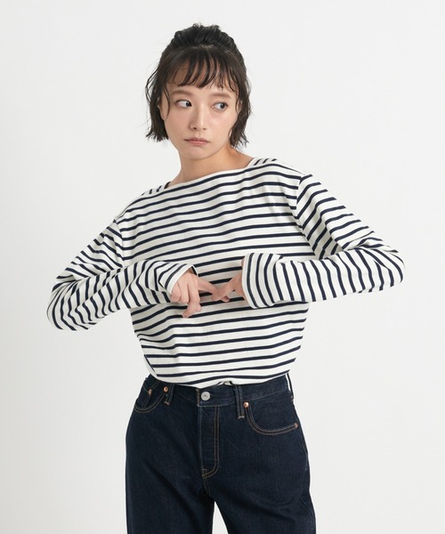 Levi's（リーバイス）の「Levi's/リーバイス MARIE’S CLOSET BAY SAILOR 長袖Tシャツ ネイビー OPEN WATER（Tシャツ/カットソー・レディース・ブルー・M/S/XS）」の20枚目の写真