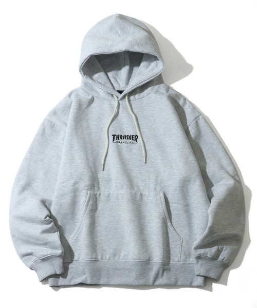 THRASHER(スラッシャー)の「【THRASHER/スラッシャー】裏起毛 ロゴ刺繍 プルオーバー スウェット パーカー(パーカー・メンズ・ホワイト系その他/ブラック/アッシュグレー/ブラック系その他/グリーン/ネイビー/ホワイト/アイボリー/グレー系その他/ブラウン・M/L/XL)」の7枚目の写真