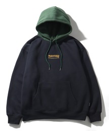 【THRASHER/スラッシャー】裏起毛 ロゴ刺繍 プルオーバー スウェット パーカー