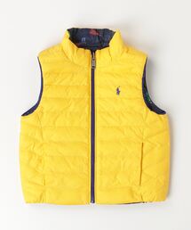 POLO RALPH LAUREN コヨーテファー キルティング ダウンベスト POLO RALPH LAUREN コヨーテファー キルティング ダウンベスト