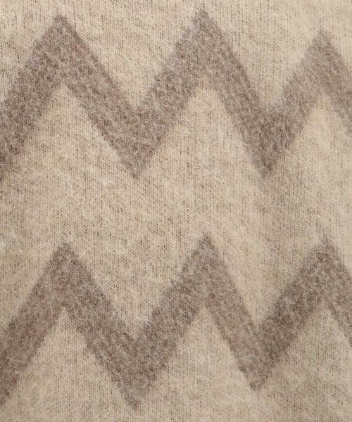 セール】ジグザグジャガードモヘアニット / 116736（ニット