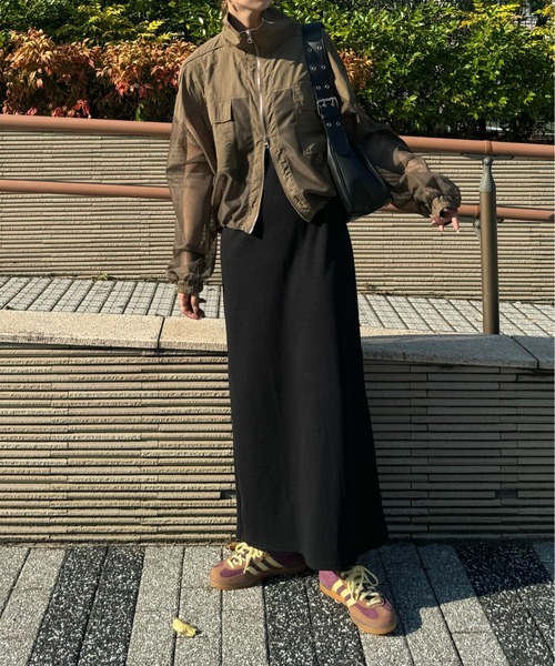 y/m by misato（イムバイミサト）の「メッシュ切替ルーズブルゾン（ブルゾン・レディース・ブラック/カーキ・FREE）」の11枚目の写真