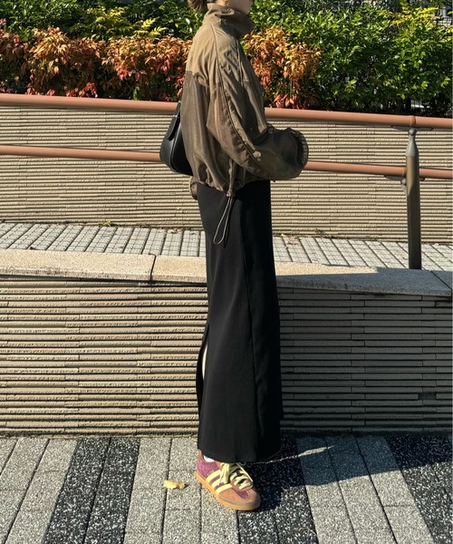 y/m by misato（イムバイミサト）の「メッシュ切替ルーズブルゾン（ブルゾン・レディース・ブラック/カーキ・FREE）」の13枚目の写真