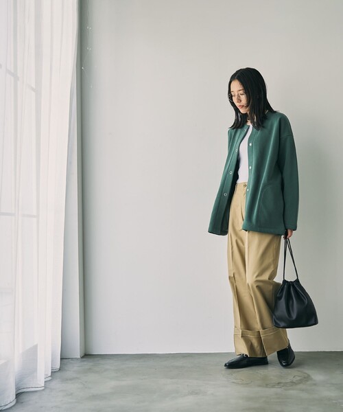 セール】ロールアップチノワイドパンツ（チノパンツ）｜coen