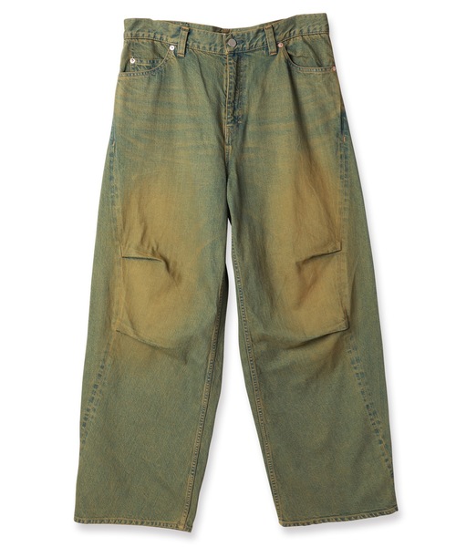JIEDA(ジエダ)の「DRAPE OVER DENIM PANTS(デニムパンツ・メンズ・ブラック/ライトピンク/インディゴブルー・1/2)」の22枚目の写真