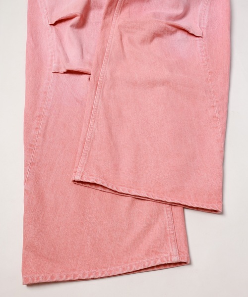 JIEDA(ジエダ)の「DRAPE OVER DENIM PANTS(デニムパンツ・メンズ・ブラック/ライトピンク/インディゴブルー・1/2)」の12枚目の写真